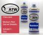 Preview: Chevrolet, Medium Red Garnet Metallic, WA9957 / 72U: 400ml Sprühdose + 400ml Klarlack - Set, von ATW Autoteile West.